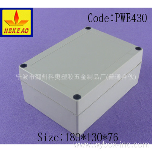 Junction box waterproof abs box plastic enclosure electronics plastic waterproof enclosures PWE430 with size 180*130*76mm
